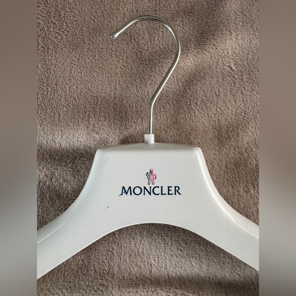 Moncler Designer Hanger Luxury Closet Display White Minimalist - Picture 2 of 3